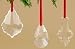 Club Pack of 24 Welcoming Christmas Clear Glass Prism Ornaments