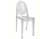 Louis Ghost Side Chair - Transparent Acrylic Set of 2 Chairs