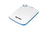 SHARKK 5000mAh 5V/1A External Battery Pack and Charger Power Bank for iPhone 4S 4 3Gs 3G / iPod Touch (1G to 5G) / Android / Samsung Galaxy Note / Galaxy S / Galaxy S2 / Galaxy S3 / HTC Sensation / EVO Thunderbolt / LG Optimus V / Blackberry Bold curve Torch / Droid Motorola Razr / Plus Major Tablet PCs with 5V input (Samsung, Blackberry, HTC) Includes Variouse Plug Adapters - WHITE