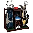 J.G. Hickory Wood Club/Bag Organizer-Walnut Finish