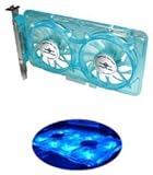 Vantec Spectrum UV LED blue fan card w/speed controller