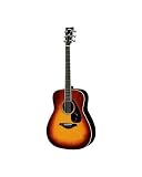 Yamaha FG730S Steel String Acoustic Guitar with Tobacco Brown Starburst Finish