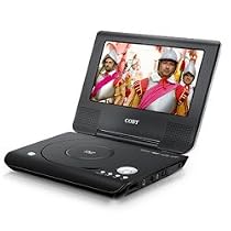 Coby TFDVD7008 7-Inch Portable DVD/CD/MP3 Player, Black
