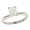 1.02cttw Radiant Cut Diamond Solitaire Ring Egl FG/si3
