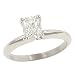 1.00cttw Radiant Cut Diamond Solitaire Ring Egl FG/SI2