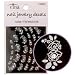 Cina Nail Jewelry Decal Rose Rhinestone