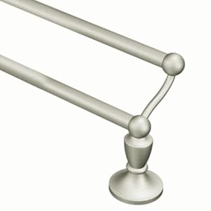 Moen DN8222BN Wembley 24-Inch Double Towel Bar, Brushed Nickel by 