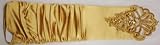 Fifteen Inch Gold Color Spandex Opera Fingerless Gloves for Wedding Prom Communion