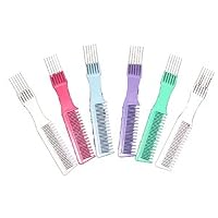 8 Tease and Lift Comb *with Stainless Steel Lift * Assorted Colors