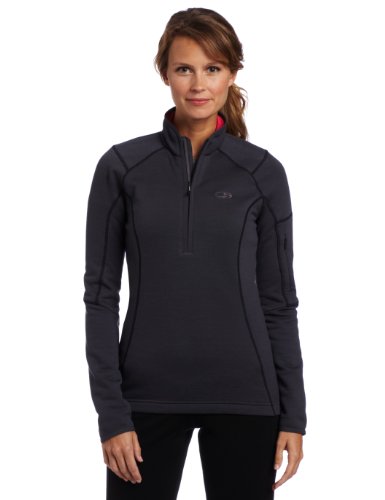 Icebreaker Women's Cascade Half Zip (Panther/Cherub, Medium)