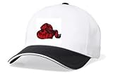 Embroidered White Cap - boxing gloves