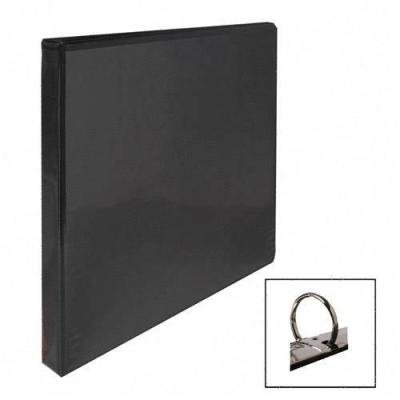 Round Ring Vue Binder, 1/2Capacity, 8-1/2x11, Black - 1/2Capacity; 8-1/2x11; Black(sold in packs of 3)