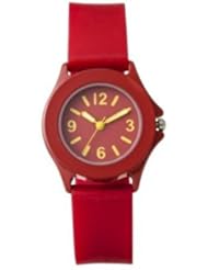 FMD Red Smooth Rubber Womens Watch FMDX222