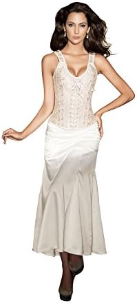 Jemis Women' s Sexy Cami Bustier Top Croset Apricot US Size L