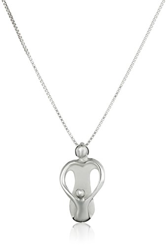 Loving Family Sterling Mother Child Pendant, 1 Child