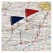 Advantus MF375 Triangular Map Flags, Assorted