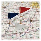 Advantus MF375 Triangular Map Flags, Assorted