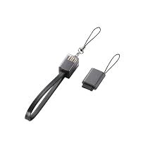 エレコム 携帯電話用USB充電&データ転送ケーブル/ストラップタイプ FOMA/SoftBank 3G対応 MPA-STCFUSB/BK