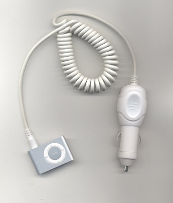 3.5mm Car Charger for Apple iPod shuffle 2nd 3rd 4th Generation