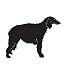 Hound Dog Pet Borzoi Car Truck Vehicle Bumper Helmet Decal Sticker Wall Art Laptop Design Skin Stickers