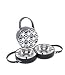 mudpie Pet Paw-Circle Round Travel Kit with Feeding Dishes