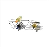 Spectrum 7-Bottle Dunbar Infinity Wine Rack in Black 71810CAT
