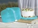Tupperware Round Cake Taker in Carribbean Blue