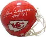 Len Dawson Autographed/Hand Signed Kansas City Chiefs Replica Mini Helmet HOF 87