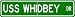 USS WHIDBEY ISLAND LSD 41 Street Sign - Navy