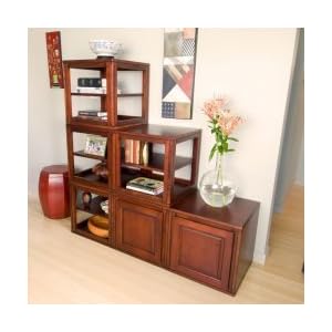 Ucube Merlot Step Hutch (Merlot) (54H x 54W x 18D)