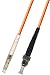 5M Multimode Simplex Fiber Optic Cable (50/125) - LC to ST