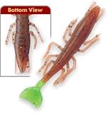 Old Bayside SH3055 Shrimp -- Pumpkin/Chartreuse Tail 3-1/2 10-Pack