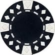 Clay Composite Diamond Suited Poker Chips 25 11.5 gram Black Poker Chips