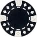 Clay Composite Diamond Suited Poker Chips 25 11.5 gram Black Poker Chips
