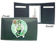 Boston Celtics Embroidered Leather Tri-Fold Wallet - Basketball Sports Merchandise