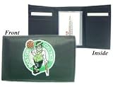 Boston Celtics NBA Embroidered Leather Tri-Fold Wallet
