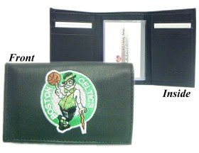 Boston Celtics NBA Embroidered Leather Tri-Fold Wallet