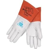 Black Stallion 35KF Alpha TIG Premium Lined Kidskin Welding Gloves - Long Cuff-
