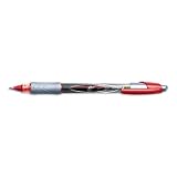 Bic pen roller ball, rubber grip, free Ink, Red, Fine point (0.7 mm) (070330313651)