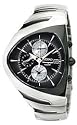 Seiko Men's Alarm Chronograph Black Ion Watch #SNAA05