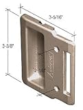 CRL Sliding Screen Door Outside Pull for Andersen Doors, 2-1/8 Screw Holes, Plastic, Stone