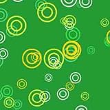 ArtScape 8' OS Green Rings Pool Table Cloth