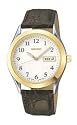 Seiko Men's Brown Leather Strap Watch #SGFA10