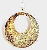 Kipepeo Lily Earrings in Antique Gold