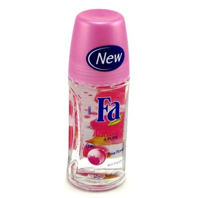 Fa Deodorant 1.7oz Roll-On Natural & Pure Rose Flower