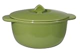 Chantal 2-1 2 Quart Round Covered Casserole, Glossy Garden Green by Chantal