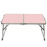 Superjare Folding Laptop Desk Portable Table Breakfast Bed Tray Pink 70901P