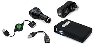 Apple iPod classic (80GB) miniSync - Mobile Charging Kit with iPod Charging Adapter (High Current Output) (USB (Black), UK outlet plug)