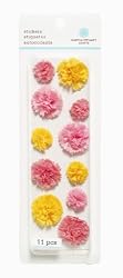Martha Stewart Crafts Stickers, Layered Pom-Pom, Pink and Yellow