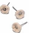 MUSLIN BUFF REGULAR 1" DIAMETER X 12 PLY 3/32" SHANK MOUNTED BOX OF 12